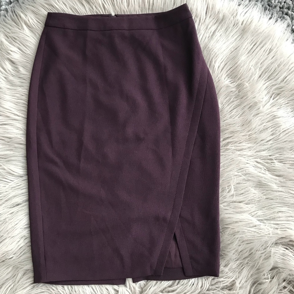 The Limited Plum Straight Pencil Skirt Sz 2